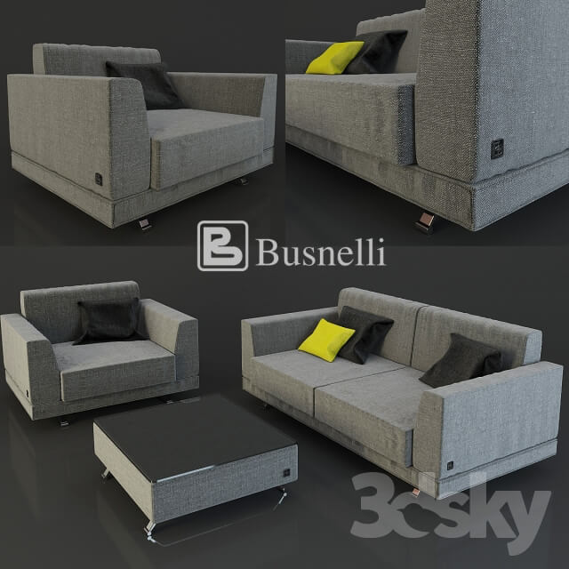 Sofa and armchair Busnelli