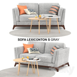 Sofa Lexiconton S GRAY 2 seater 