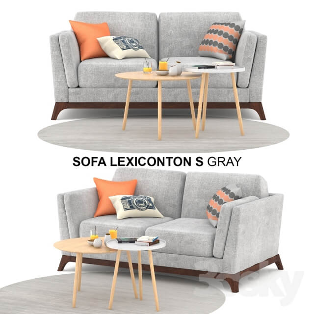 Sofa Lexiconton S GRAY 2 seater