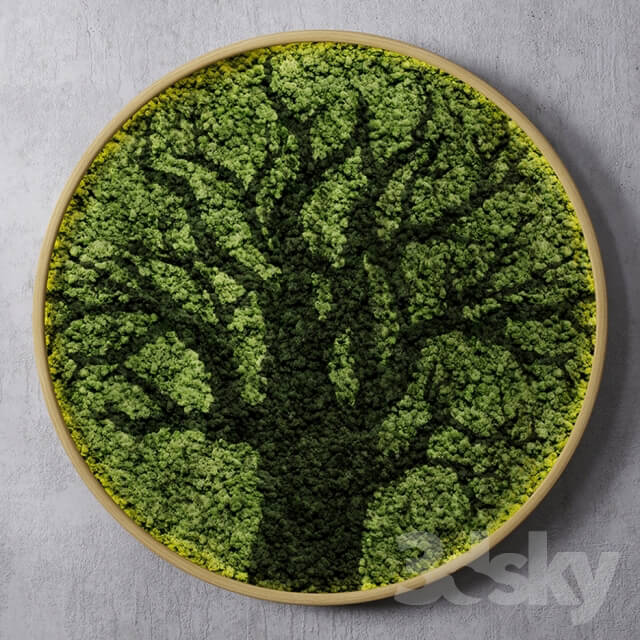 Moss wall tree Fitowall 3D Models