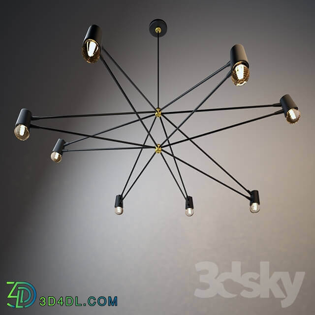 6 Arm Cord Chandelier