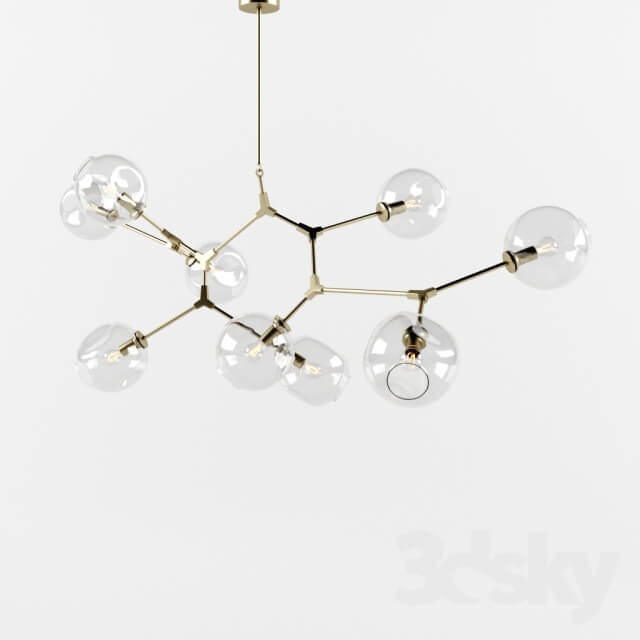 Branching Bubble Chandelier Pendant light 3D Models