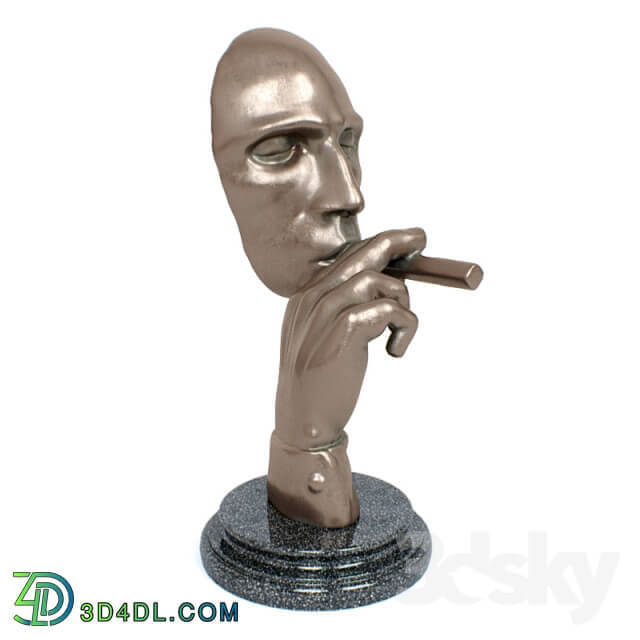 Statuette of a smoking head