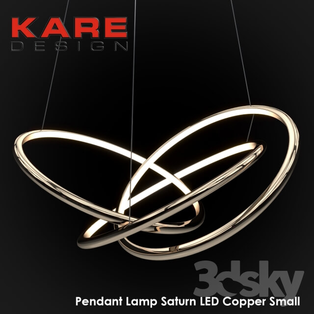 Pendant Lamp Saturn LED Copper Small