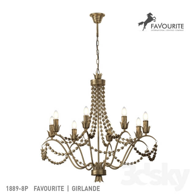 Favourite 1889 8P Pendant light 3D Models