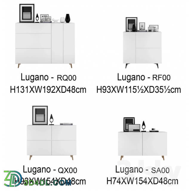 Sideboard Chest of drawer BoConcept Lugano system set 2