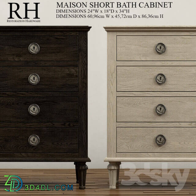 Sideboard Chest of drawer MAISON SHORT BATH CABINET