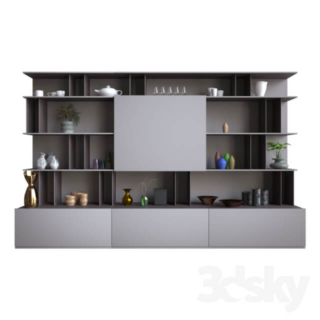 Wardrobe Display cabinets Poliform SISTEMI GIORNO SKIP