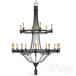 Currey and Company Priorwood Chandelier Lighting 