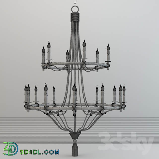 Currey and Company Priorwood Chandelier Lighting