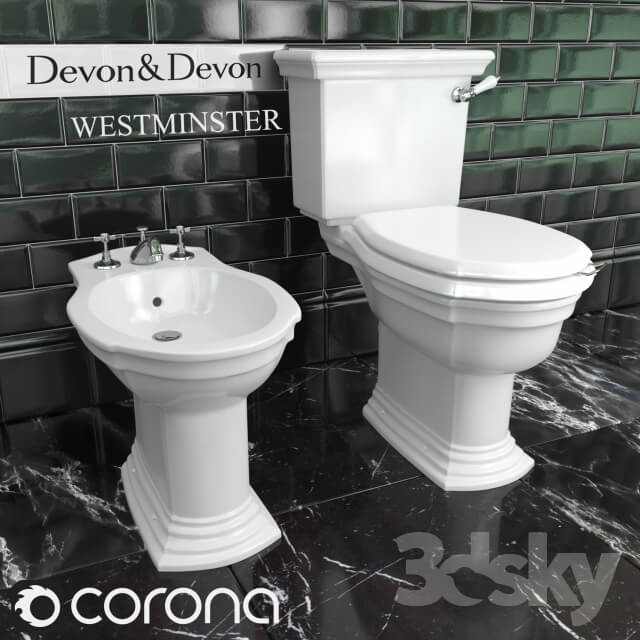 Toilet bowl and bidet Devon Devon Westminster