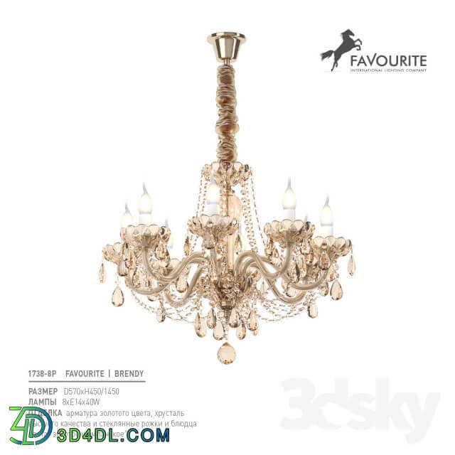 Favorite 1738 8P Pendant light 3D Models