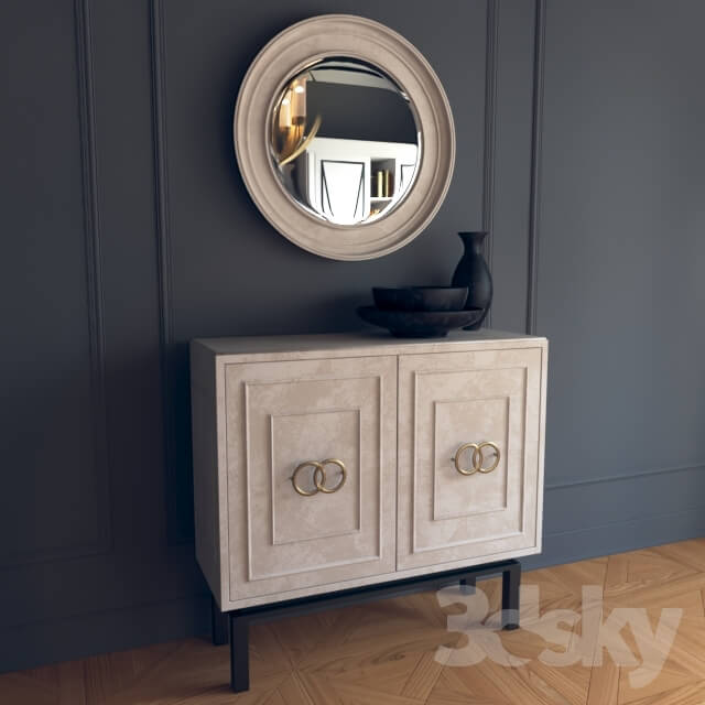 Sideboard Chest of drawer Classic dresser with mirror