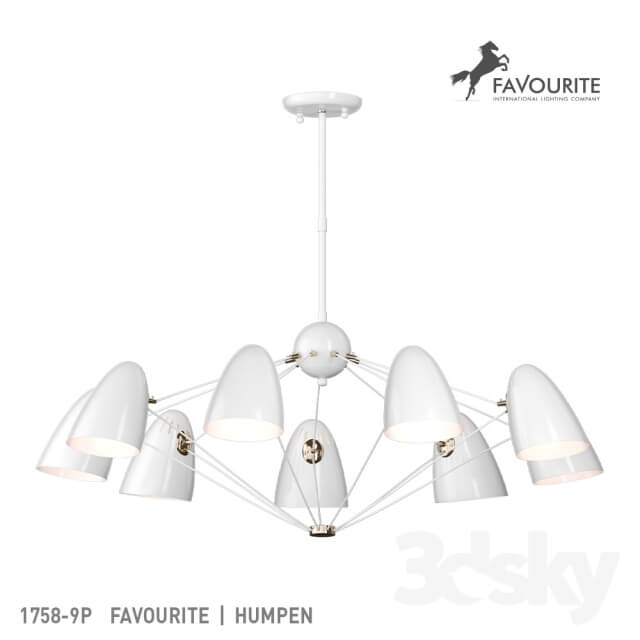 Favorite 1758 9P Pendant light 3D Models