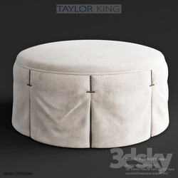 Taylor King Penny ottoman 