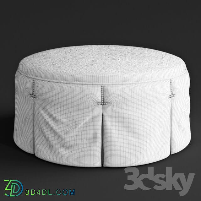 Taylor King Penny ottoman