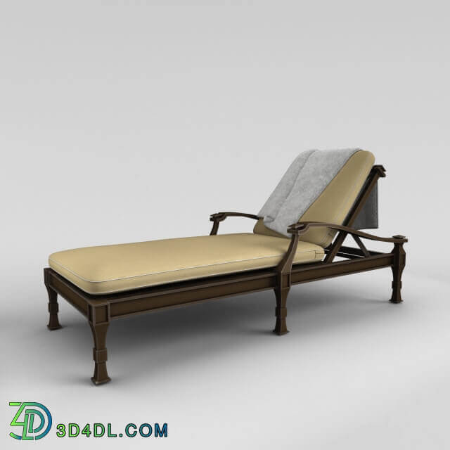 Deckchair Restoration Hardware Antibes Chaise Other 3D Models