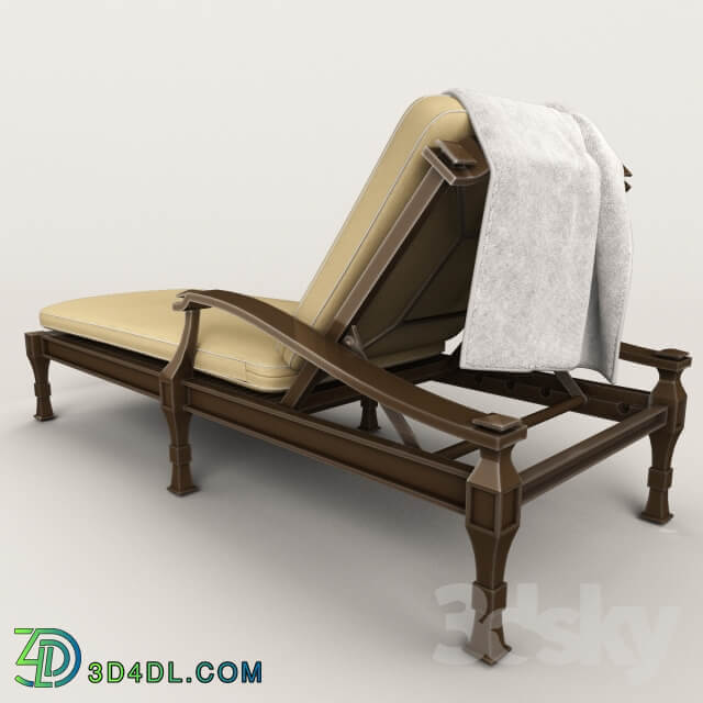 Deckchair Restoration Hardware Antibes Chaise Other 3D Models