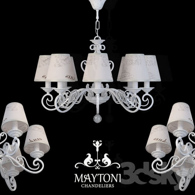 Chandelier Maytoni ARM402 08 W Pendant light 3D Models