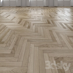 Wood Oak Herringbones floor 