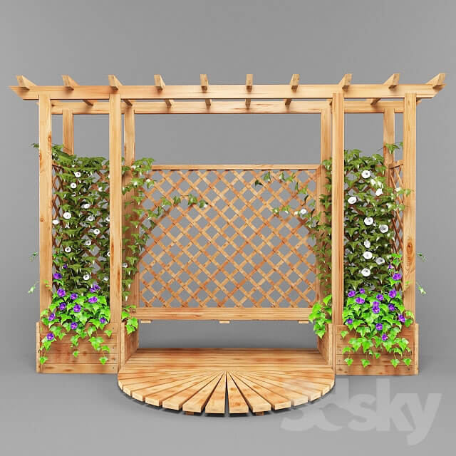 Other architectural elements pergola with plants