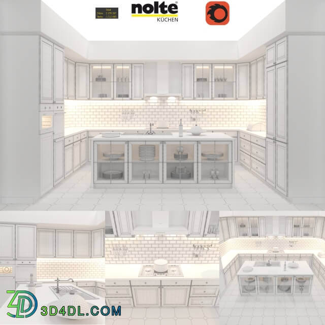 Kitchen Nolte Elegance with appliances and accessories