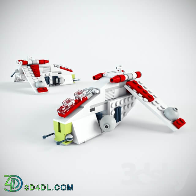 LEGO Star Wars Mini Republican Gunship and Imperial Shuttle