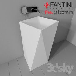 Sink Artceram Sharp and Fantini Rubinetti Colibri 