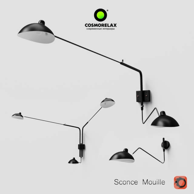 Sconce Mouille for 1 2 and 3 lamps