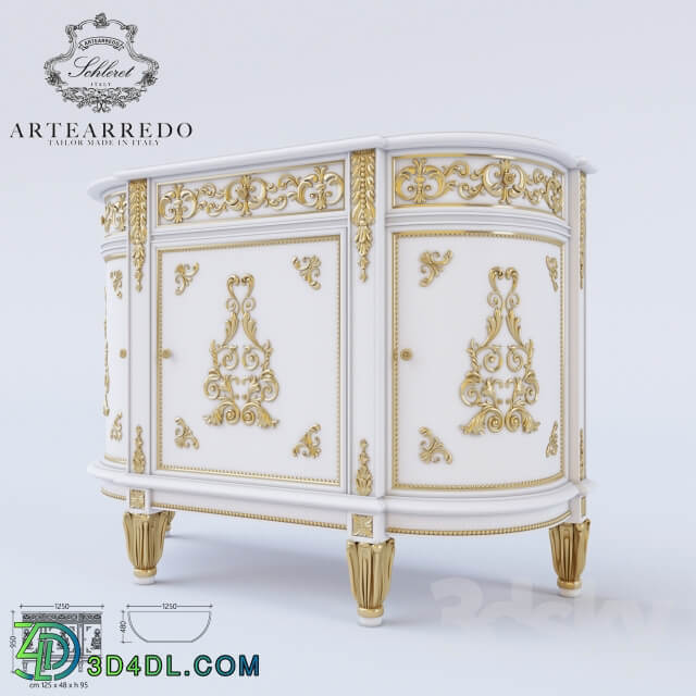 Sideboard Chest of drawer ARTEARREDO Diner du Roi buffet Limoges Small