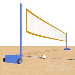 Beach volleyball court Other 3D Models 