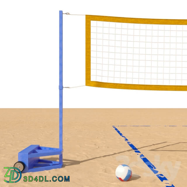 Beach volleyball court Other 3D Models