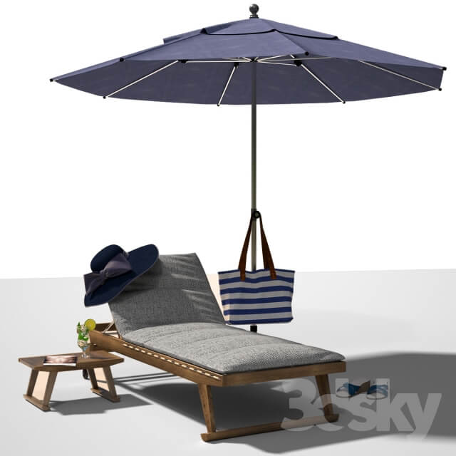 GIO Garden chaise longue Other 3D Models