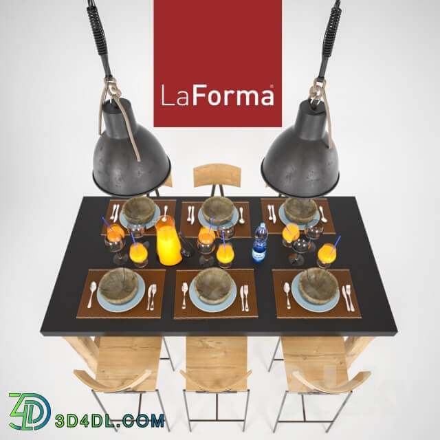 Table Chair LaForma Eidas Kitchen set