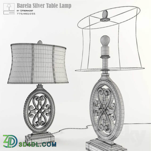 Barela Silver Table Lamp
