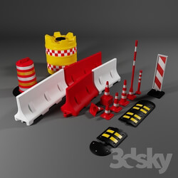 Road barriers 3D Models 