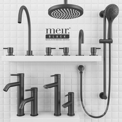 Faucet Meir Black Set 02 