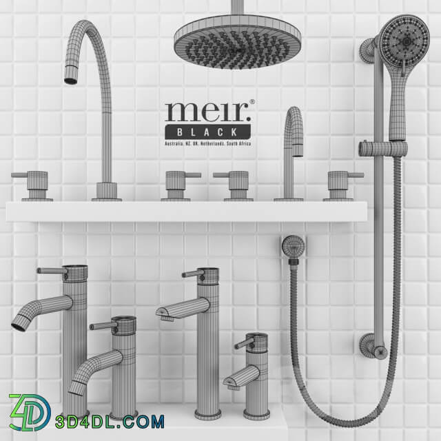 Faucet Meir Black Set 02