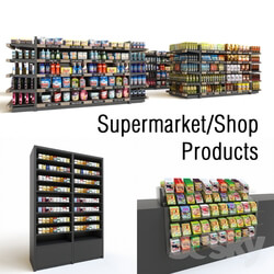 Store Shop Supermarket Products Rack 