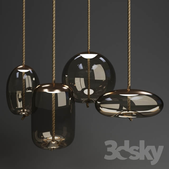 Brokis Knot Suspension Light Collection Pendant light 3D Models