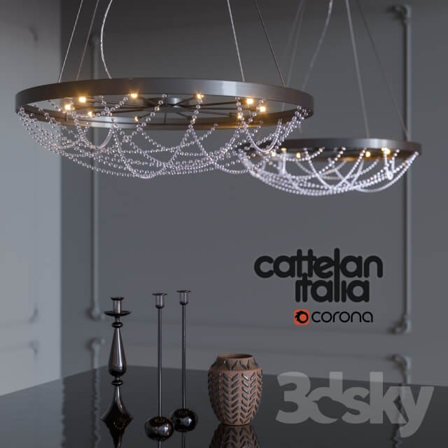 Pendant lamp CRISTAL from Cattelan Italia Pendant light 3D Models