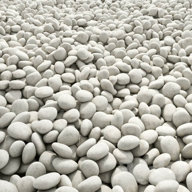 Other architectural elements Pebble wite road 2 Road from white pebbles 2