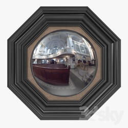 Jonathan Sainsbury Octagonal convex mirror 