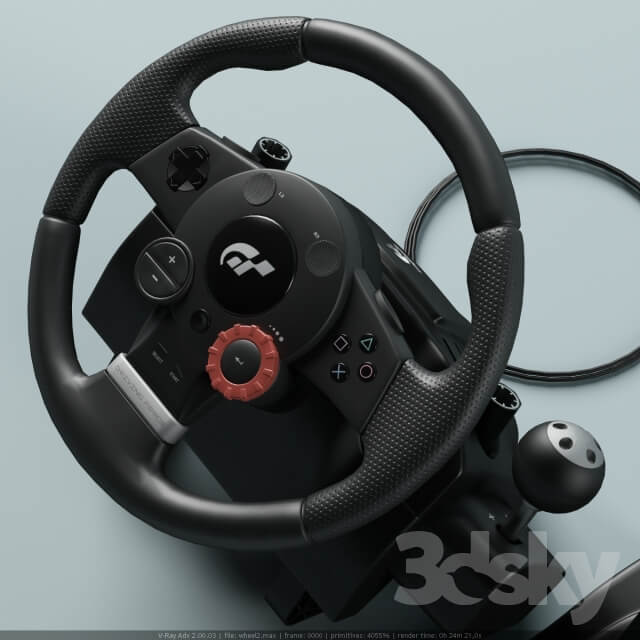 Game steering wheel Logitech G35 PC other electronics 3D Models