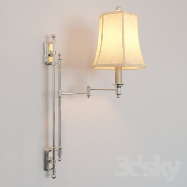 KERRY SWING ARM WALL LAMP IN POLISHED SILVER