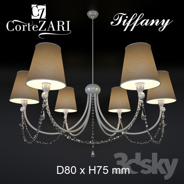 Chandelier CorteZARI TIFFANY Pendant light 3D Models