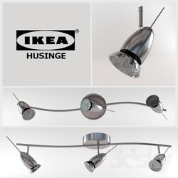 IKEA HUSINGE Ceiling track 3 spotlights 