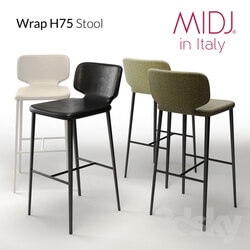 Wrap H75 Stool MIDJ in Italy 