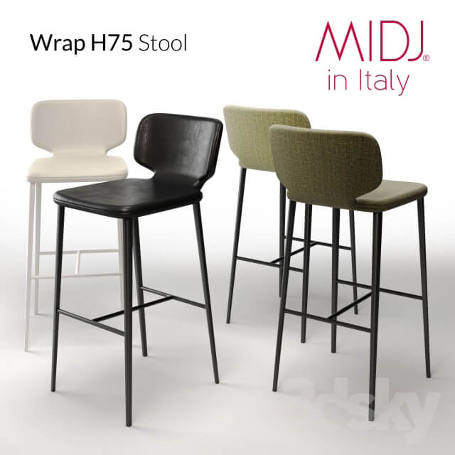 Wrap H75 Stool MIDJ in Italy