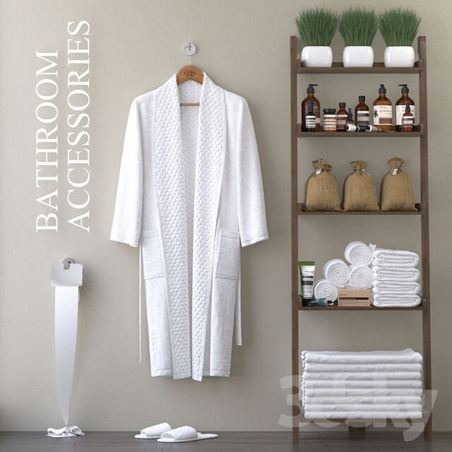 Bathrobe with bathrobe.H 1650mm.